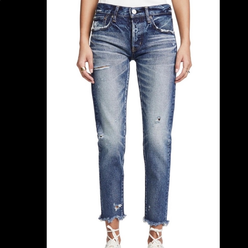 Moussy Vintage Kelley Tapered Distressed Jeans